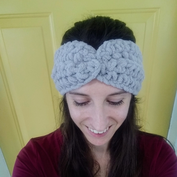 Crocheted Ear Warmer Headband - Picture 3 of 6